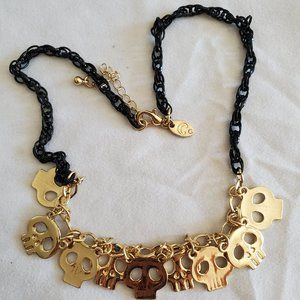Charming Charlie Skull Necklace with Extension
